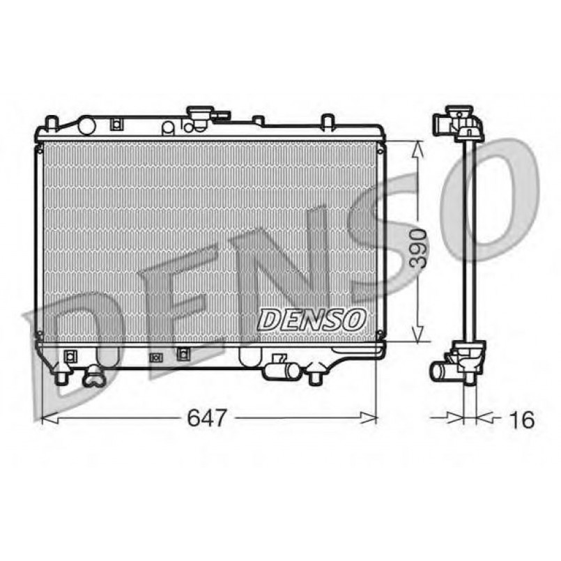 DRM44006  DENSO - Радіатор охолодження