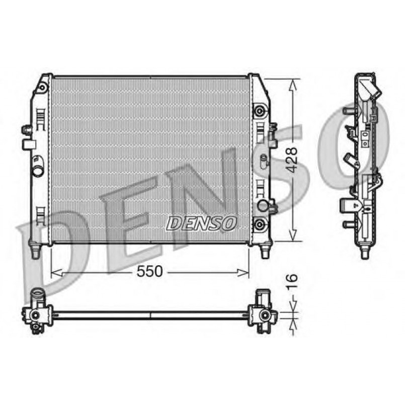 DRM44009  DENSO - Радіатор охолодження