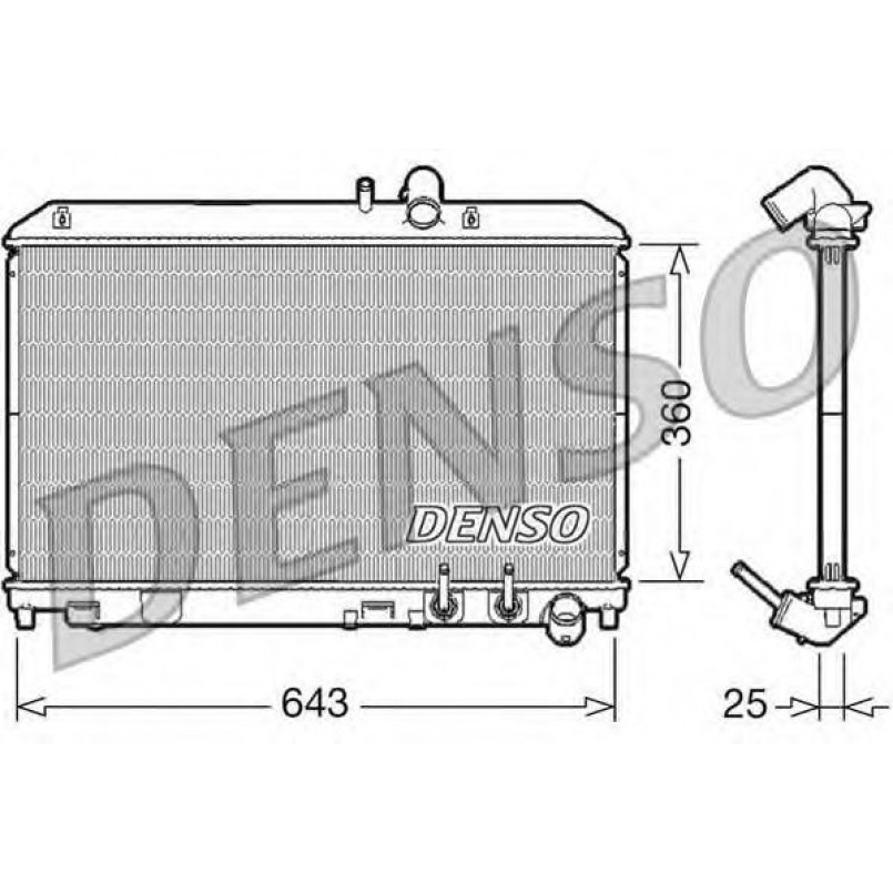 DRM44012  DENSO - Радіатор охолодження