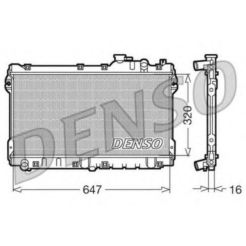 DRM44015  DENSO - Радіатор охолодження