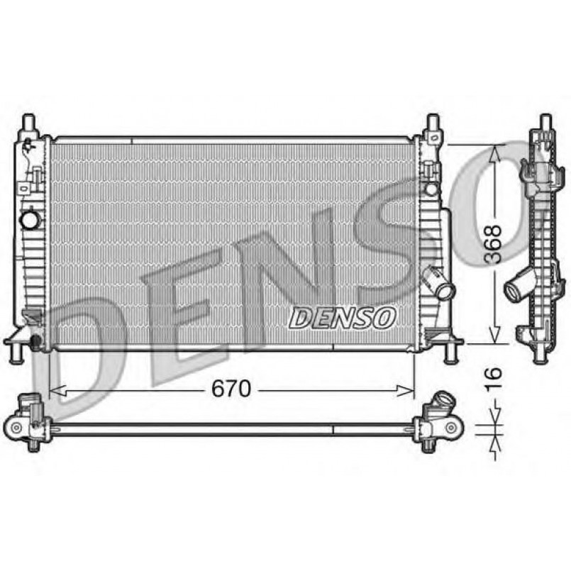 DRM44020  DENSO - Радіатор охолодження