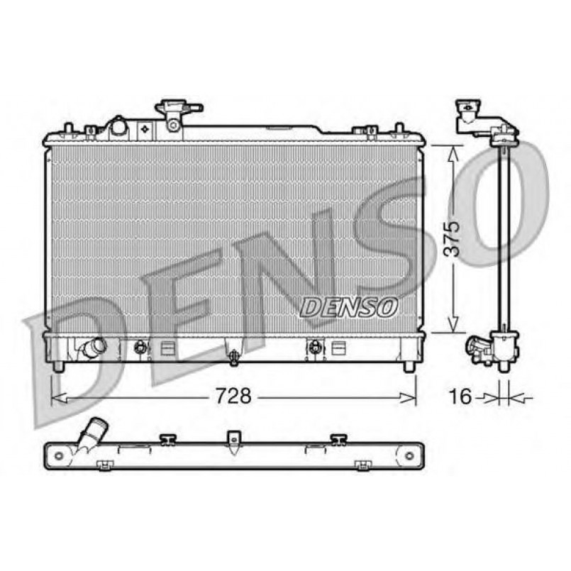 DRM44021  DENSO - Радіатор охолодження