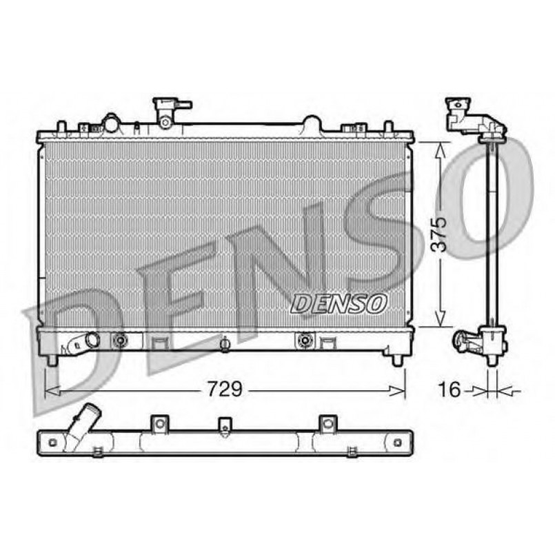 DRM44022  DENSO - Радіатор охолодження