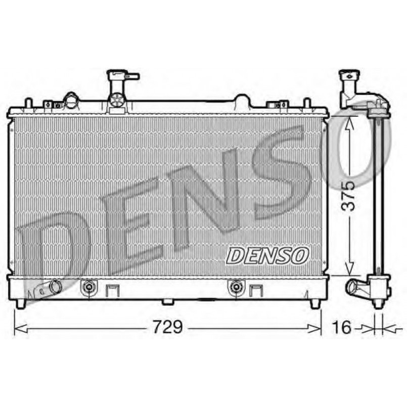 DRM44024  DENSO - Радіатор охолодження