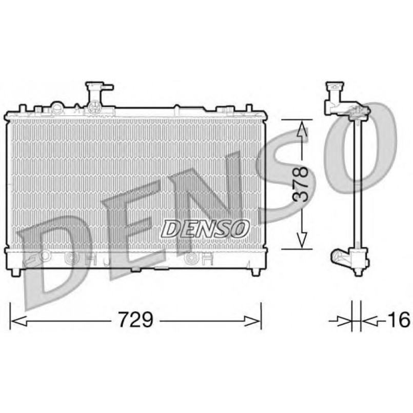 DRM44026  DENSO - Радіатор охолодження