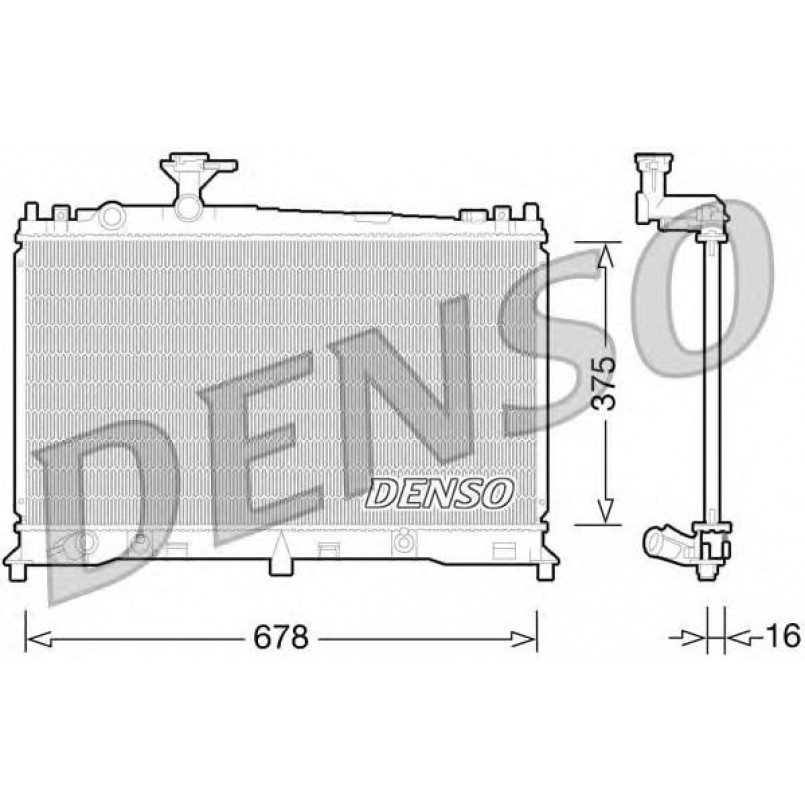 DRM44027  DENSO - Радіатор охолодження
