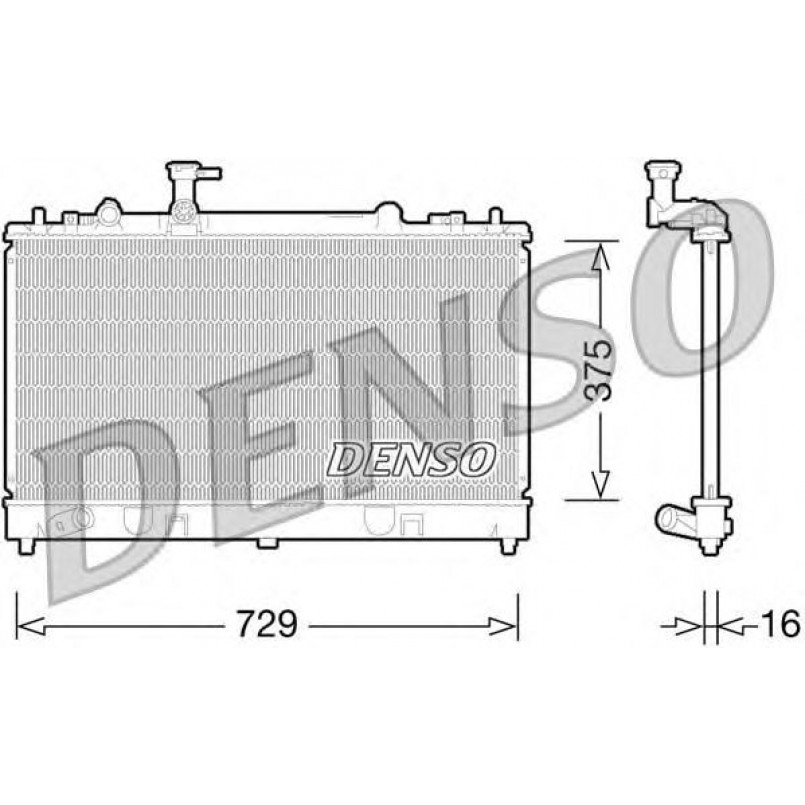 DRM44028  DENSO - Радіатор охолодження