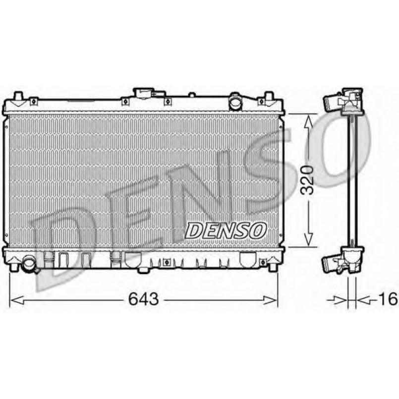 DRM44031  DENSO - Радіатор охолодження