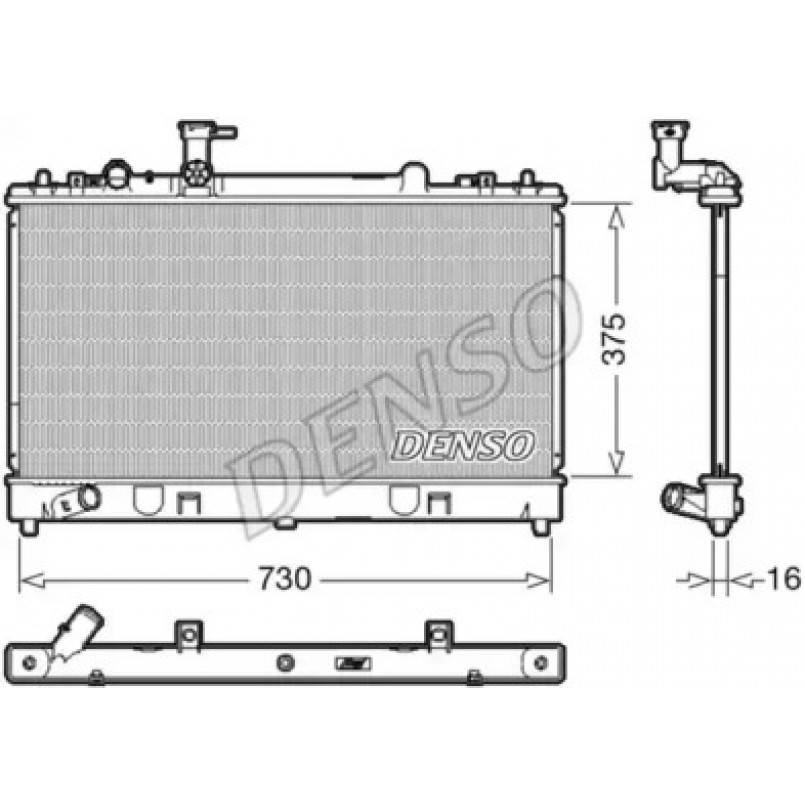 DRM44037  DENSO - Радіатор охолодження