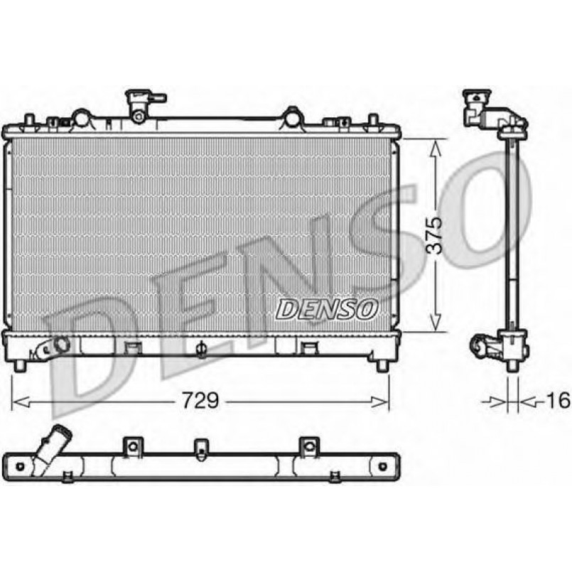 DRM44038  DENSO - Радіатор охолодження