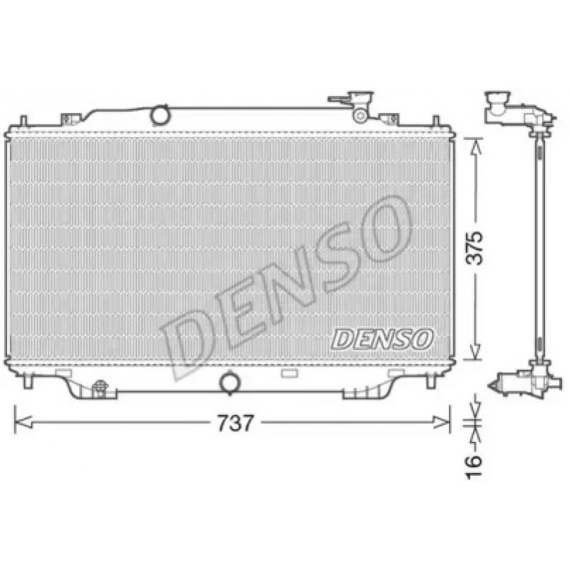 DRM44042  DENSO - Радіатор охолодження