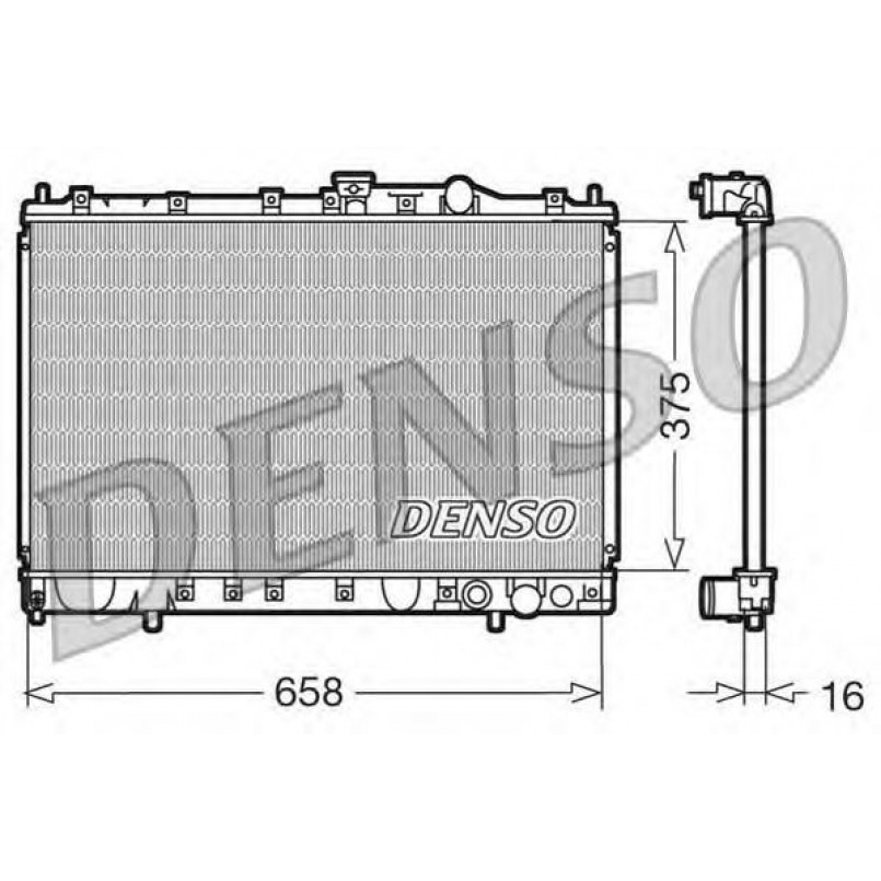 DRM45002  DENSO - Радіатор охолодження