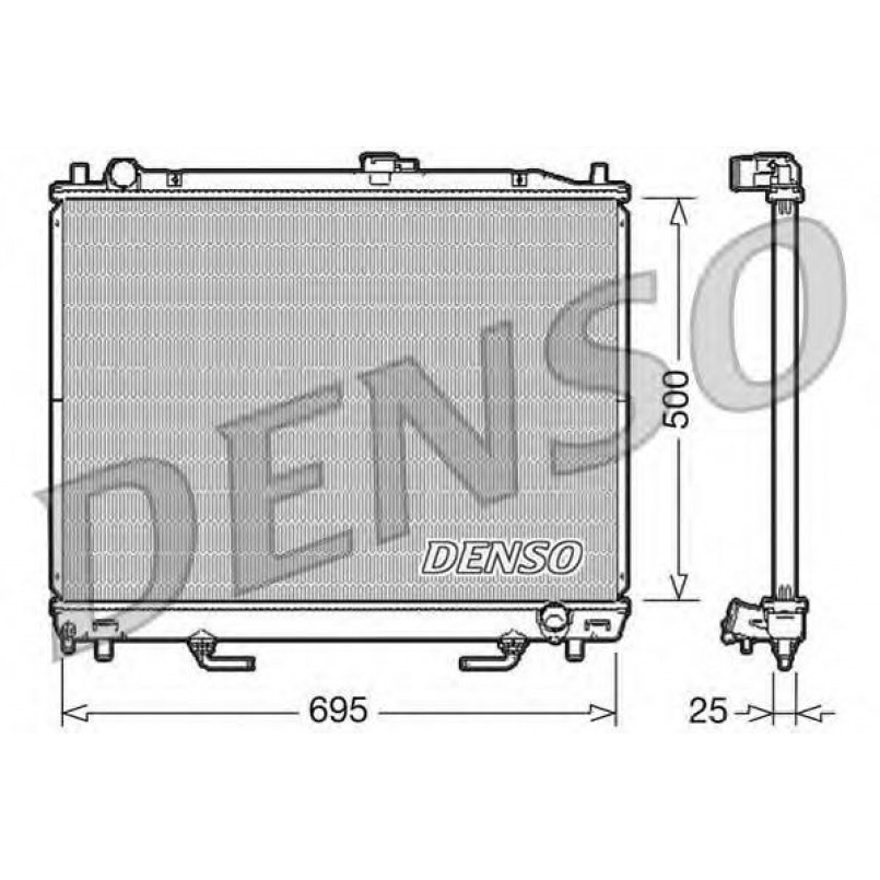 DRM45007  DENSO - Радіатор охолодження