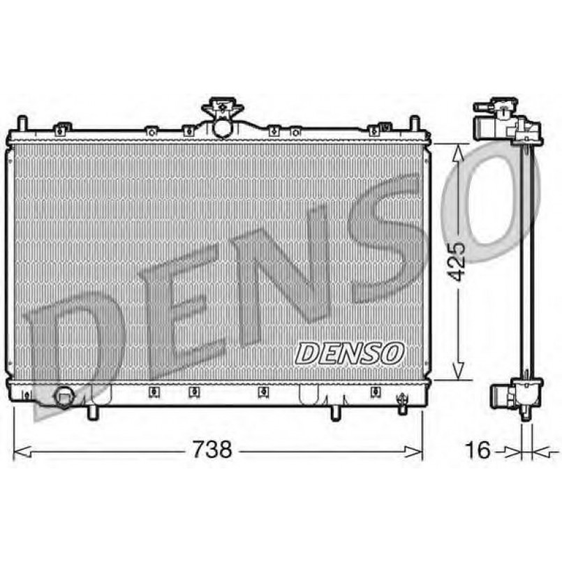 DRM45012  DENSO - Радіатор охолодження