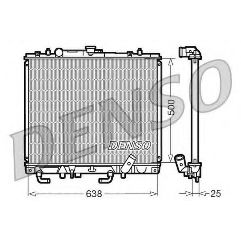 DRM45016  DENSO - Радіатор охолодження