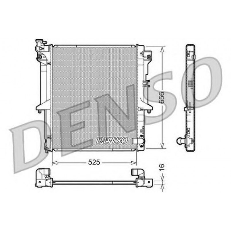 DRM45017  DENSO - Радіатор охолодження