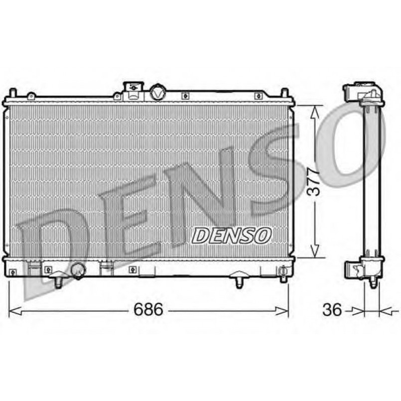 DRM45022  DENSO - Радіатор охолодження