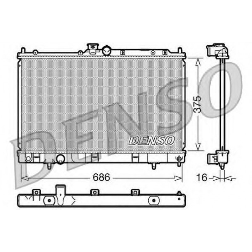 DRM45025  DENSO - Радіатор охолодження