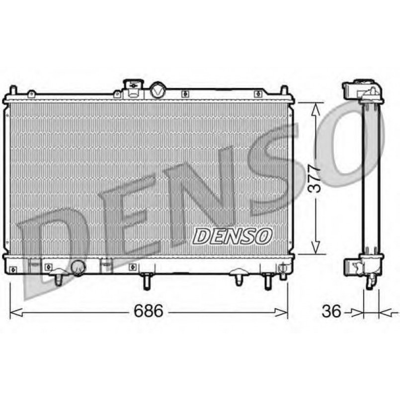 DRM45026  DENSO - Радіатор охолодження