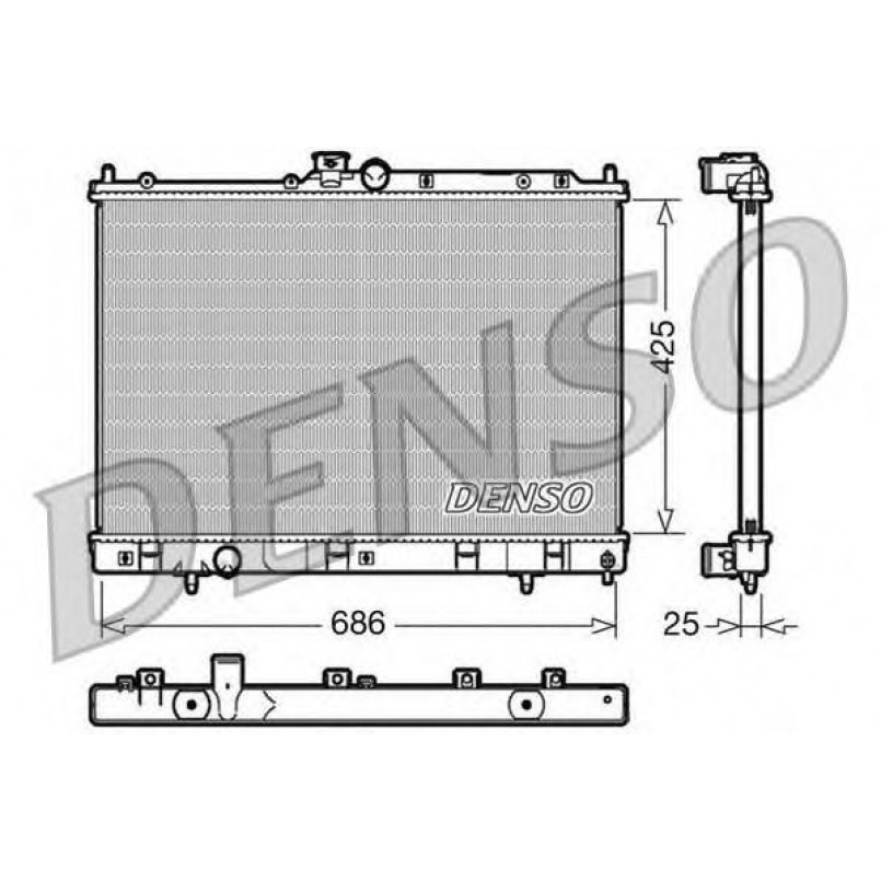 DRM45028  DENSO - Радіатор охолодження