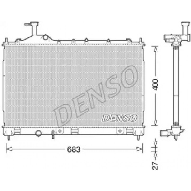 DRM45038  DENSO - Радіатор охолодження
