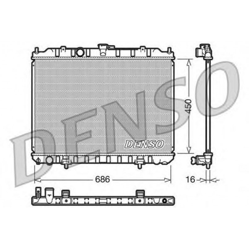 DRM46004  DENSO - Радіатор охолодження