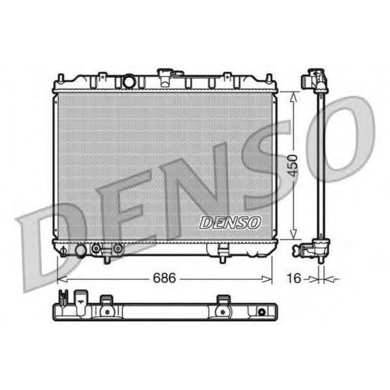 DRM46005  DENSO - Радіатор охолодження