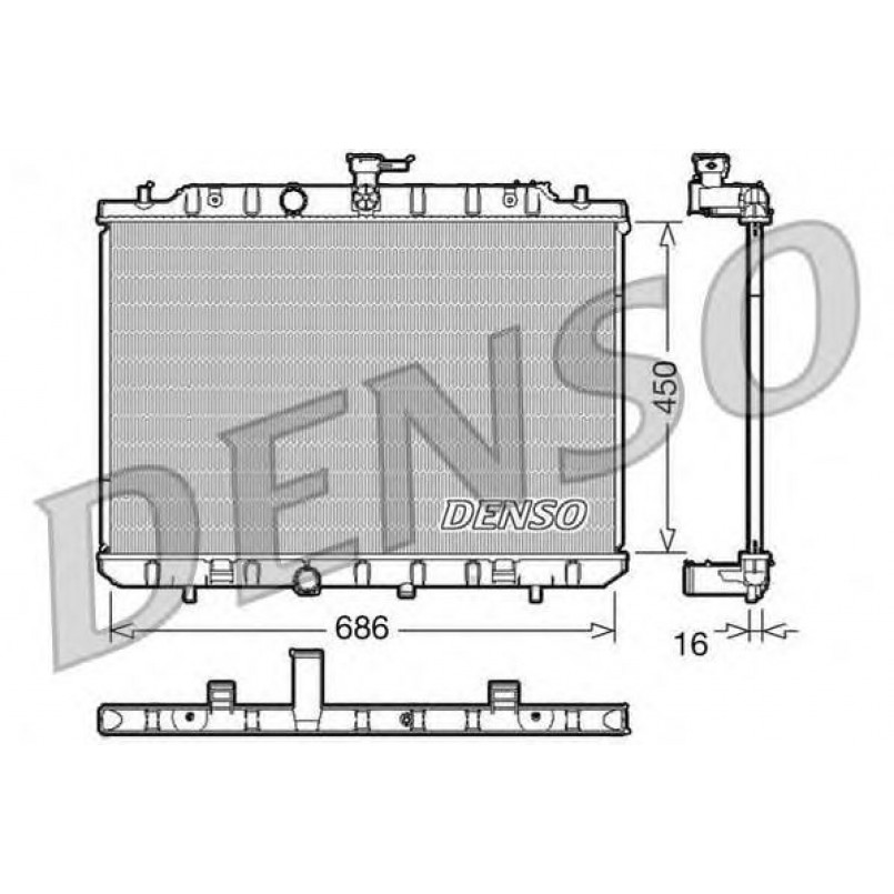 DRM46006  DENSO - Радіатор охолодження
