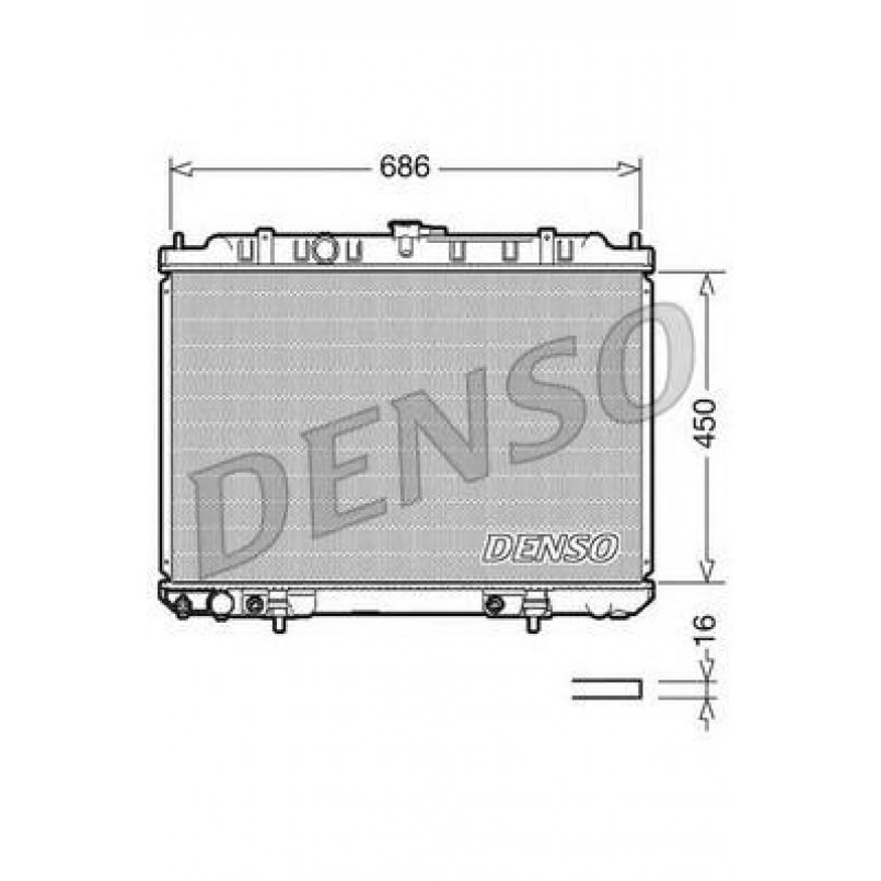 DRM46008  DENSO - Радіатор охолодження