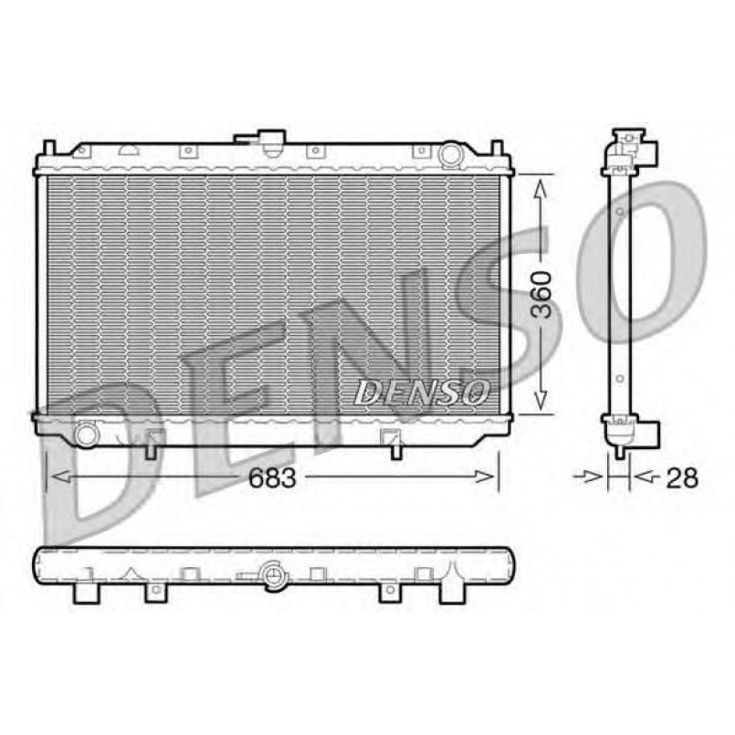DRM46010  DENSO - Радіатор охолодження