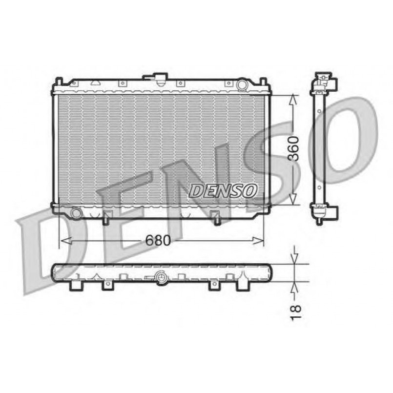 DRM46011  DENSO - Радіатор охолодження
