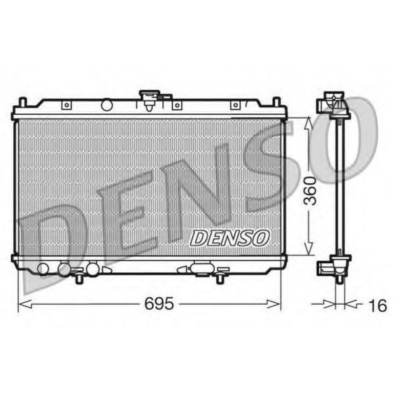 DRM46012  DENSO - Радіатор охолодження