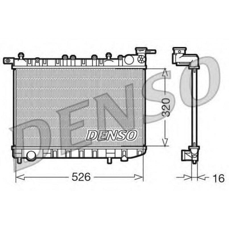 DRM46015  DENSO - Радіатор охолодження