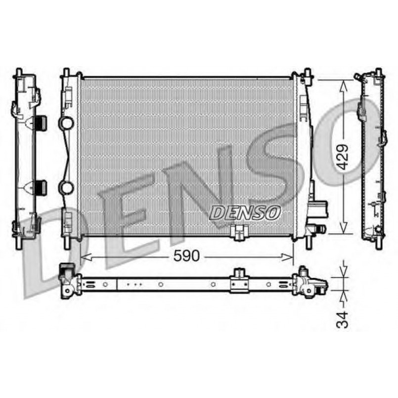 DRM46018  DENSO - Радіатор охолодження