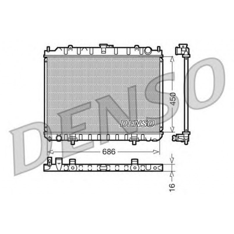 DRM46023  DENSO - Радіатор охолодження