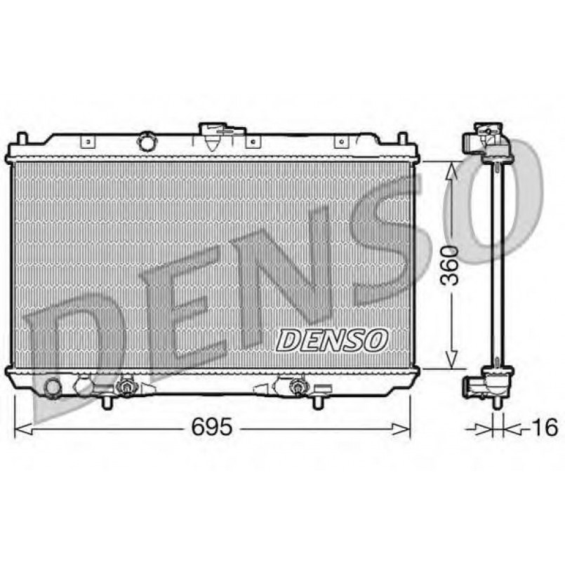 DRM46024  DENSO - Радіатор охолодження