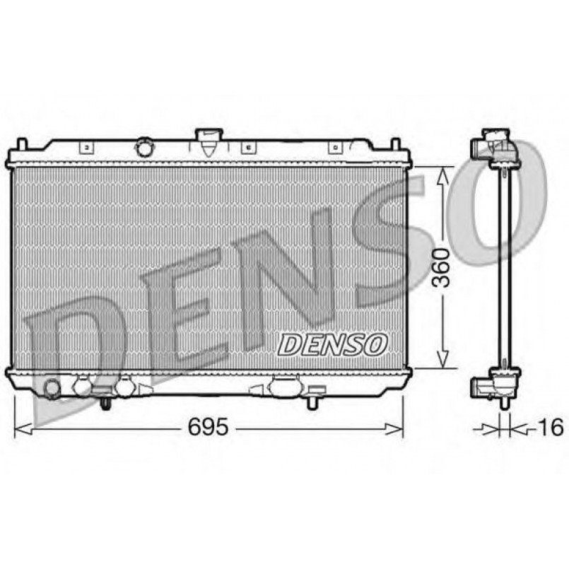 DRM46025  DENSO - Радіатор охолодження