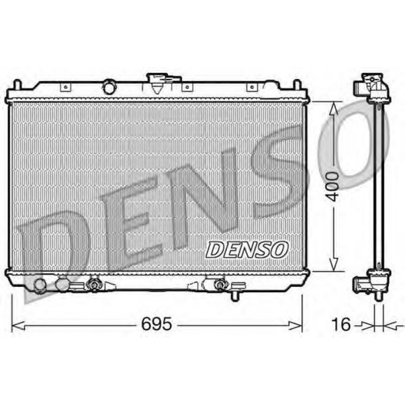 DRM46026  DENSO - Радіатор охолодження