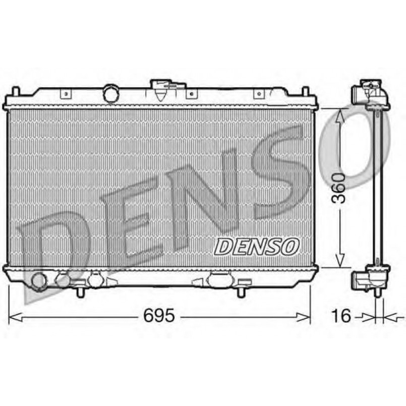 DRM46027  DENSO - Радіатор охолодження