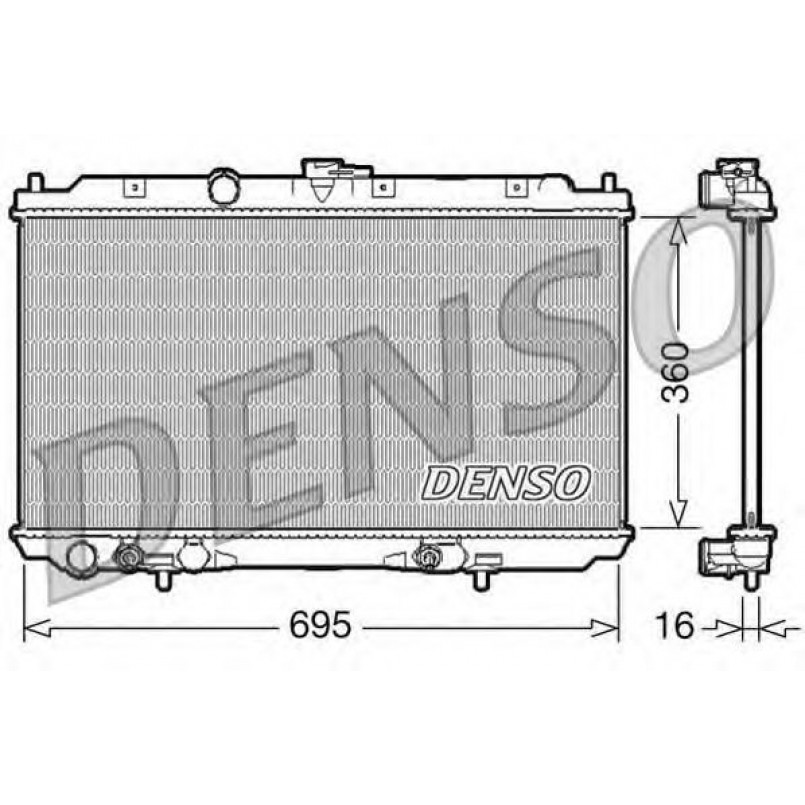 DRM46028  DENSO - Радіатор охолодження