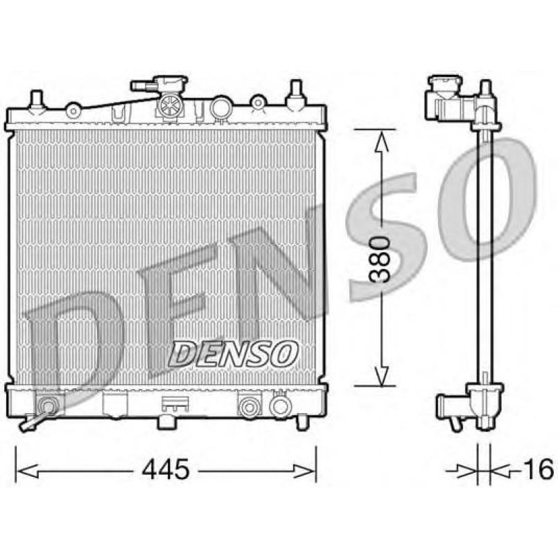 DRM46036  DENSO - Радіатор охолодження