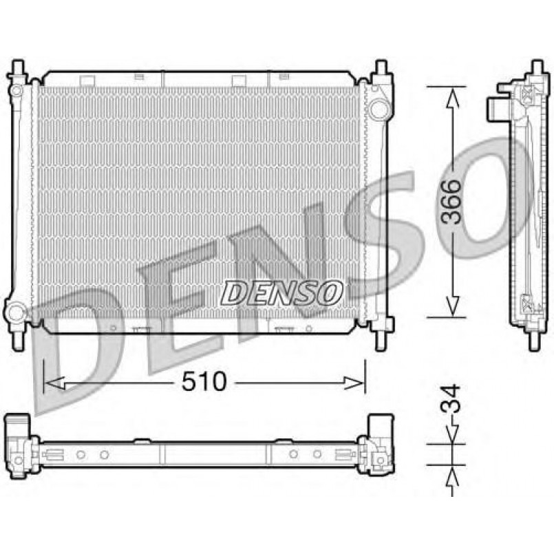 DRM46037  DENSO - Радіатор охолодження