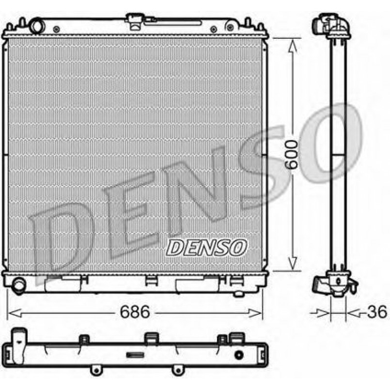 DRM46041  DENSO - Радіатор охолодження