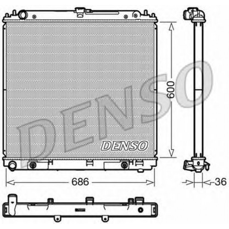 DRM46042  DENSO - Радіатор охолодження