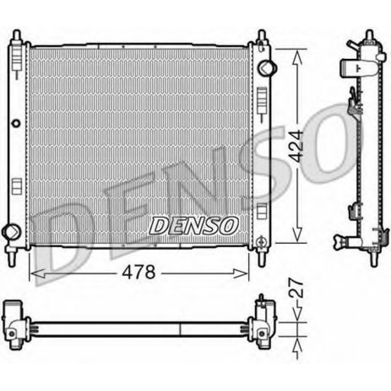 DRM46044  DENSO - Радіатор охолодження
