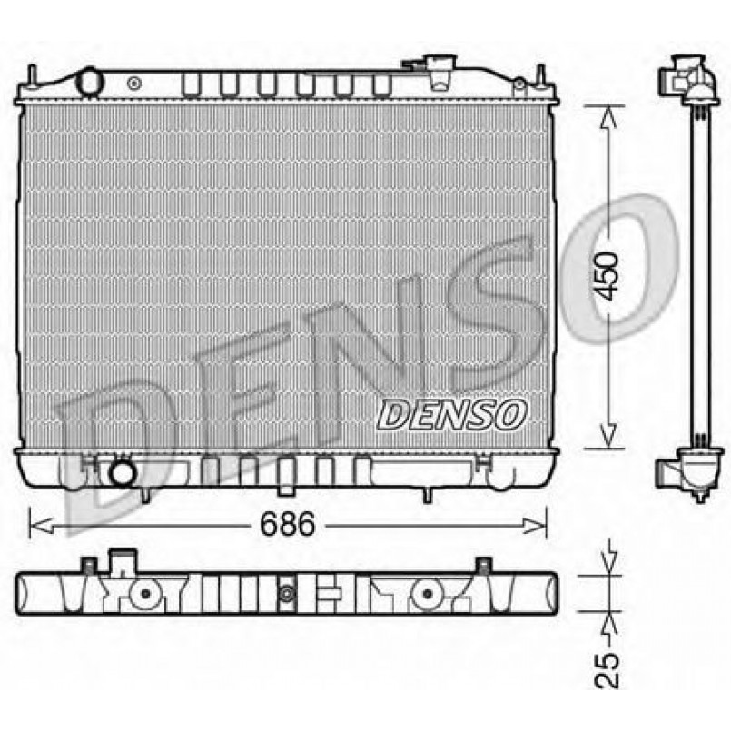 DRM46050  DENSO - Радіатор охолодження