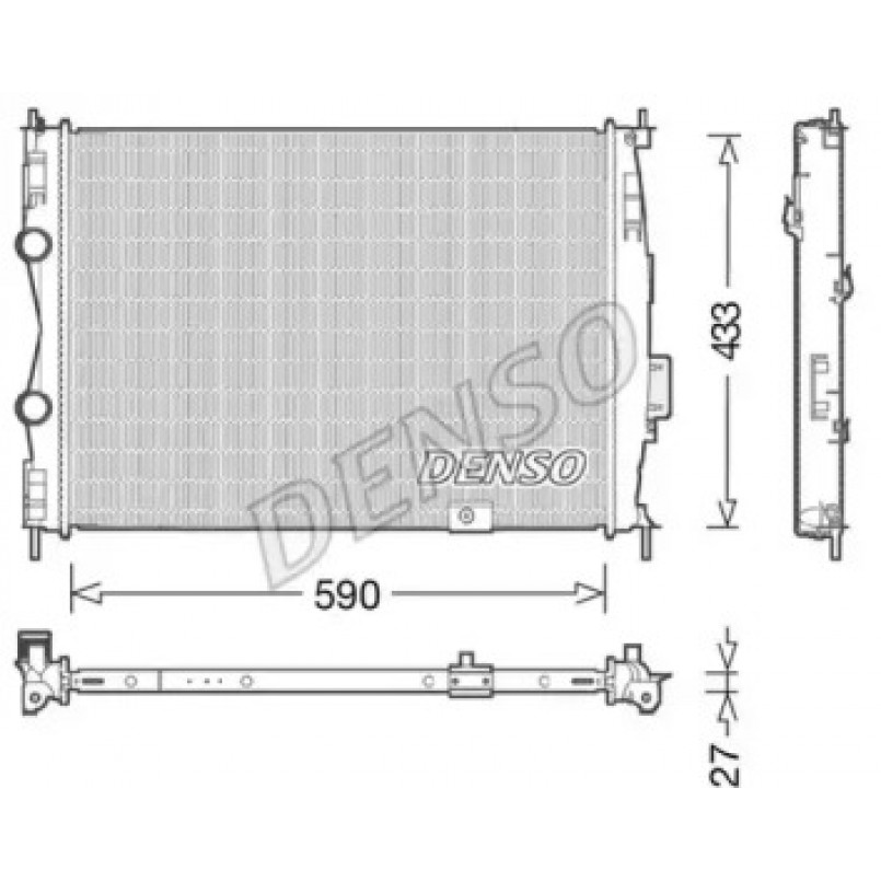 DRM46051  DENSO - Радіатор охолодження