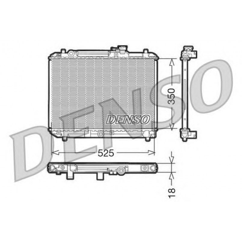 DRM47001  DENSO - Радіатор охолодження