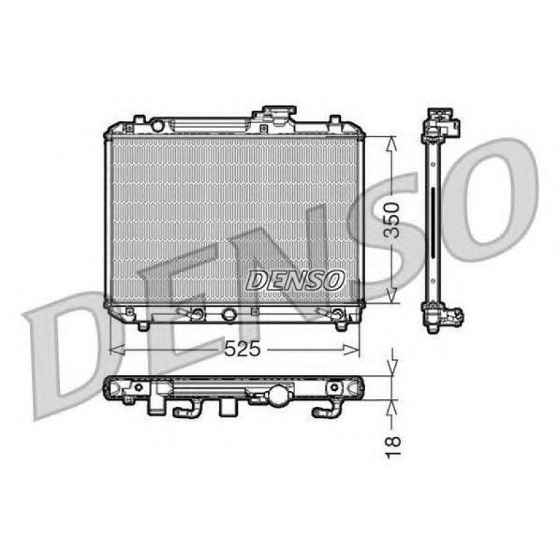 DRM47002  DENSO - Радіатор охолодження