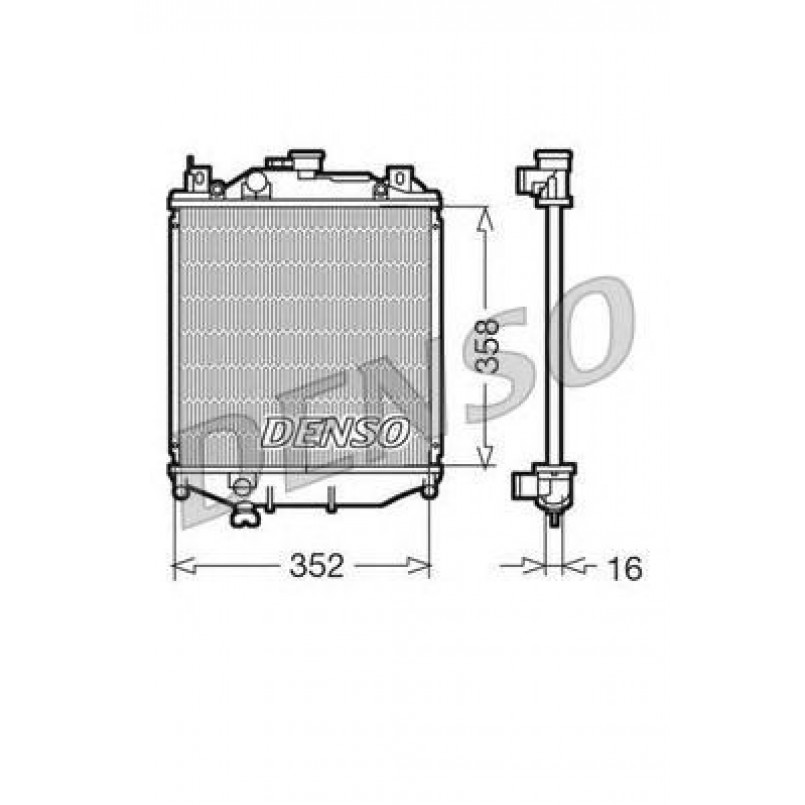 DRM47005  DENSO - Радіатор охолодження